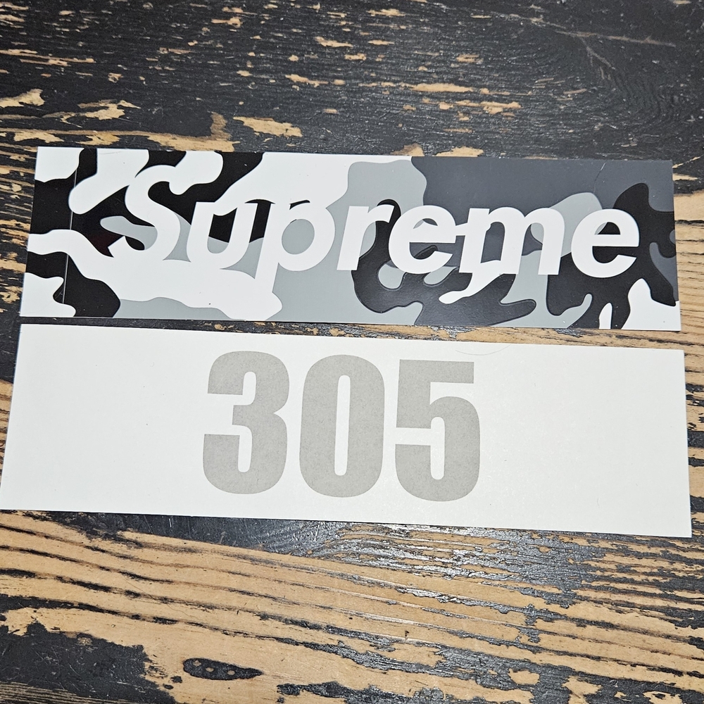 Supreme Miami Box Logo Opening Camo Camouflage Sticker SS25
